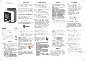 Fysic FB-50 Manuel du propriétaire | Fixfr