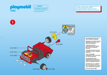 Playmobil 7962 Manuel du propriétaire | Fixfr