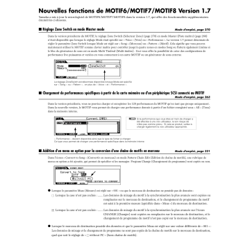 MOTIF6 | Yamaha MOTIF8 Manuel du propriétaire | Fixfr