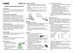 Fysic FPO 10 Manuel du propriétaire