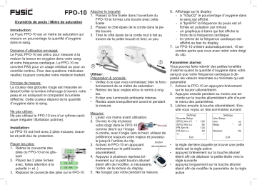 Fysic FPO 10 Manuel du propriétaire | Fixfr