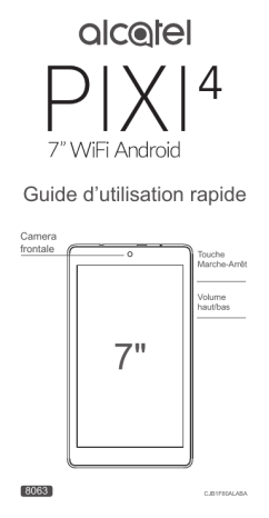 Alcatel Pixi 4 - 8063 Manuel du propriétaire | Fixfr