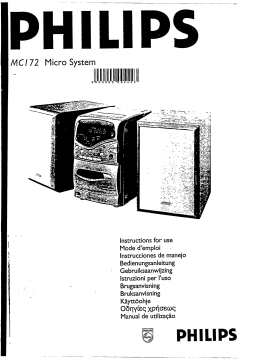 Philips MC172 Manuel du propriétaire