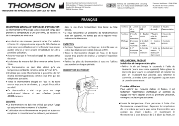 Thomson TDT 8806 Manuel du propriétaire | Fixfr