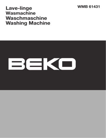 Beko WMB 61431 Manuel du propriétaire | Fixfr