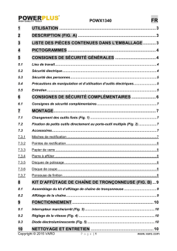 Powerplus POWX1340 Manuel du propriétaire