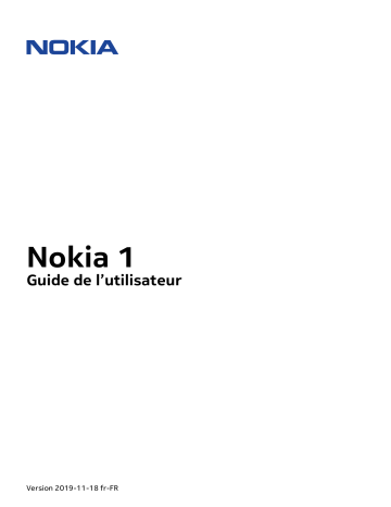 Nokia 1 - 2018 Manuel du propriétaire | Fixfr