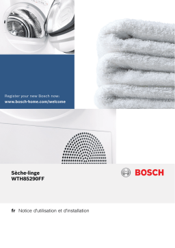 Bosch WTH85290FF Manuel du propriétaire