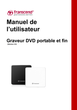 Transcend Slim Portable DVD Writer 8X Manuel du propriétaire