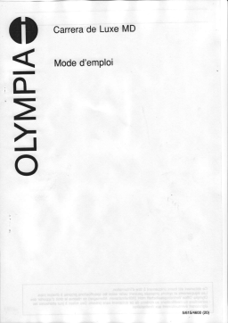 Olympia Carrera de Luxe MD Manuel du propriétaire