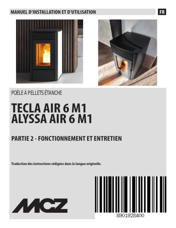 TECLA AIR 6 M1 | MCZ ALYSSA AIR 6 M1 Manuel du propriétaire | Fixfr