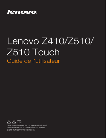 IdeaPad Z510 Touch | Lenovo IdeaPad Z510 Manuel du propriétaire | Fixfr