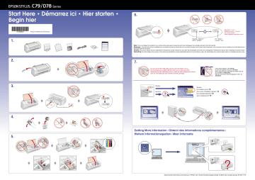 Epson Stylus D78 Manuel du propriétaire | Fixfr