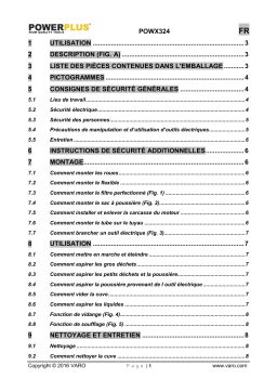 Powerplus POWX324 Manuel du propriétaire