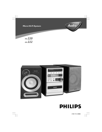 Philips MC220 Manuel du propriétaire | Fixfr