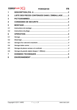 Powerplus POWXQ9100 Manuel du propriétaire