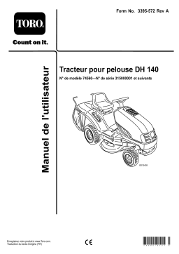 Toro 74560 - DH140 Series Tractor Manuel du propriétaire