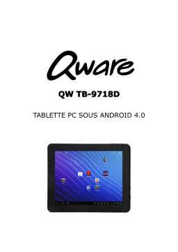 Qware TB-9718D - Pro4 Slim Manuel du propriétaire