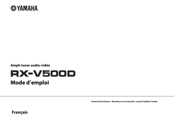 Yamaha RX-V500D Manuel du propriétaire | Fixfr
