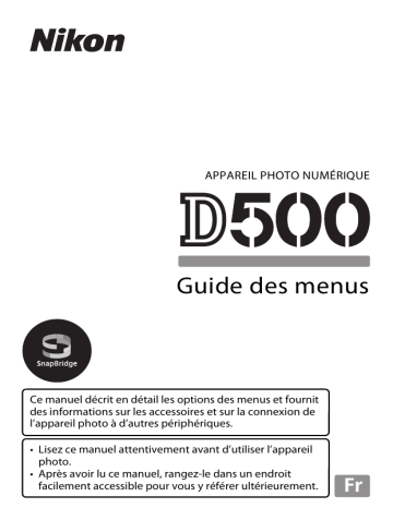 Nikon D500 Manuel du propriétaire | Fixfr