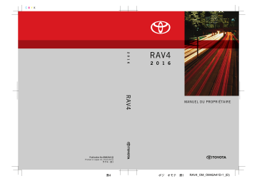 Toyota RAV4 2016 Manuel du propriétaire | Fixfr