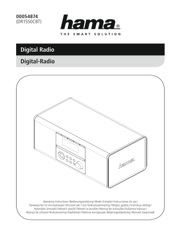 Hama DR1550CBT Manuel du propriétaire | Fixfr