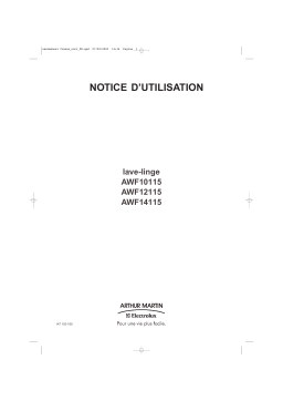 Electrolux-arthur martin awf 14115 Manuel du propriétaire