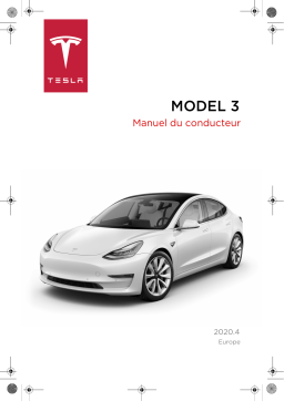 Tesla Model 3 - 2020 Manuel du propriétaire