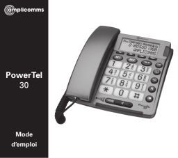 Amplicomms PowerTel 30 Manuel du propriétaire
