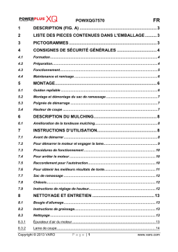 VARO POWXQG7570 Manuel du propriétaire