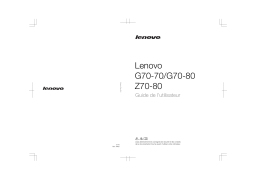 Lenovo G70-80 Manuel du propriétaire