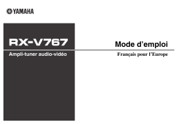 Yamaha RX-V767 Manuel du propriétaire