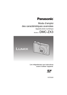 Panasonic lumix dmc zx3 Manuel du propriétaire