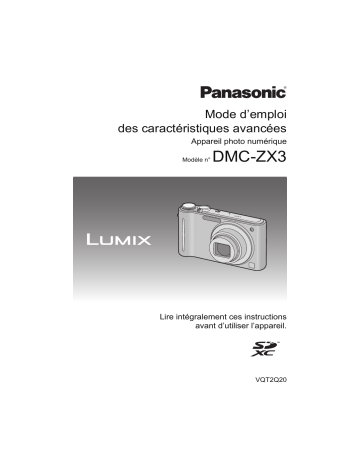 Panasonic lumix dmc zx3 Manuel du propriétaire | Fixfr