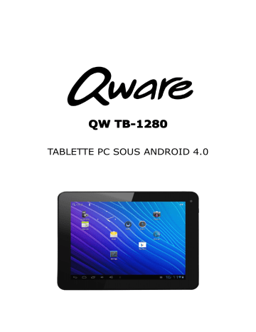 Qware TB-1280 - Pro3 HD Manuel du propriétaire | Fixfr