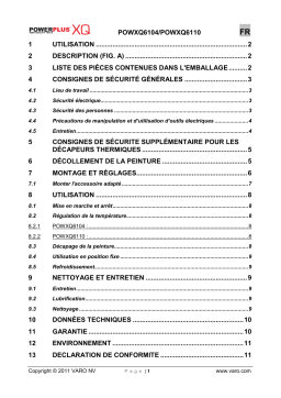 Powerplus POWXQ6104 Manuel du propriétaire