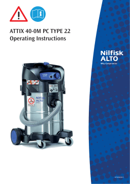 Nilfisk-ALTO ATTIX 40-0M PC TYPE 22 Manuel du propriétaire