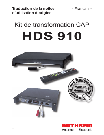 Kathrein CAP-ombouwset HDS 910 Manuel du propriétaire | Fixfr