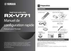 Yamaha RX-V771 Manuel du propriétaire