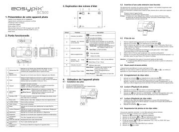 Easypix SC500 Manuel du propriétaire | Fixfr