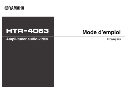 Yamaha HTR-4063 Manuel du propriétaire