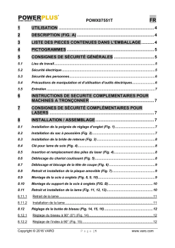 Powerplus POWX07551T Manuel du propriétaire