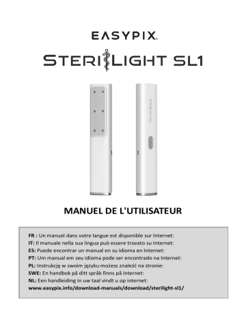 Easypix SteriLight SL1 - UV-C Manuel du propriétaire | Fixfr