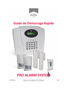 ELRO AP5500 - Pro Alarm System Manuel du propriétaire