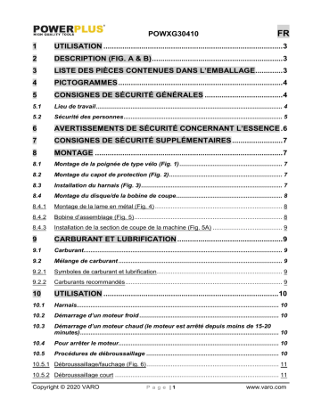 Powerplus POWXG30410 Manuel du propriétaire | Fixfr