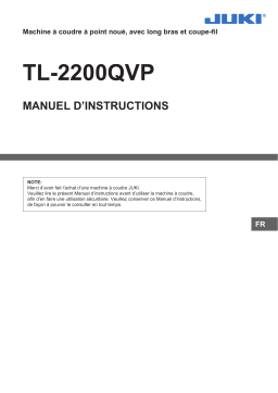 Juki TL-2200QVP Manuel du propriétaire