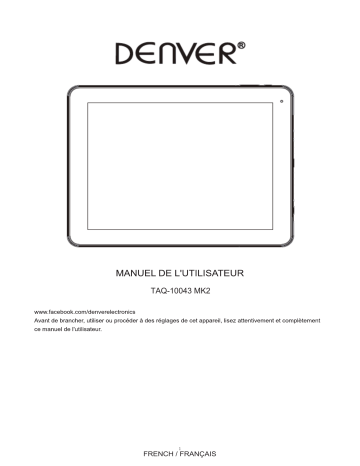 Denver TAQ-10043 MK2 Manuel du propriétaire | Fixfr