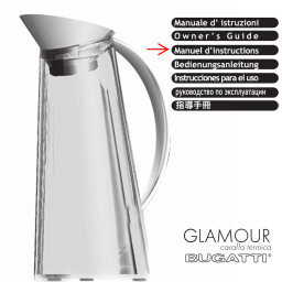 Bugatti Glamour thermal carafe Manuel du propriétaire