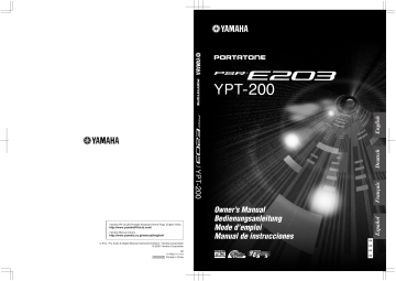 YPT-200 | Yamaha PSR-E203 Manuel du propriétaire | Fixfr