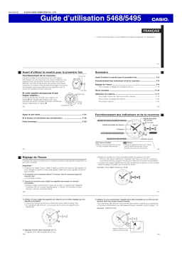 Casio 5495 Manuel du propriétaire